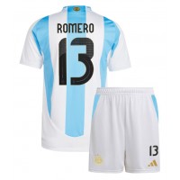 Camiseta Argentina Cristian Romero #13 Primera Equipación para niños Copa America 2024 manga corta (+ pantalones cortos)